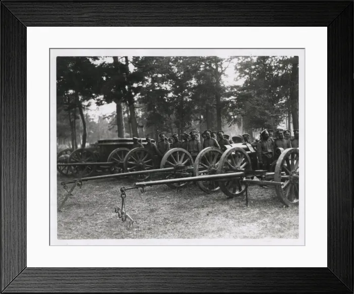 Framed Print : German artillery gun, Brest-Litovsk Treaty in World War I Framed Print : German artillery gun, Brest-Litovsk Treaty in World War I