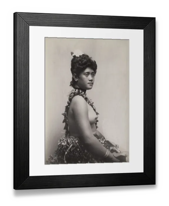 Framed Print : Pacific Islands, Oceania: portrait of a young woman Framed Print : Pacific Islands, Oceania: portrait of a young woman