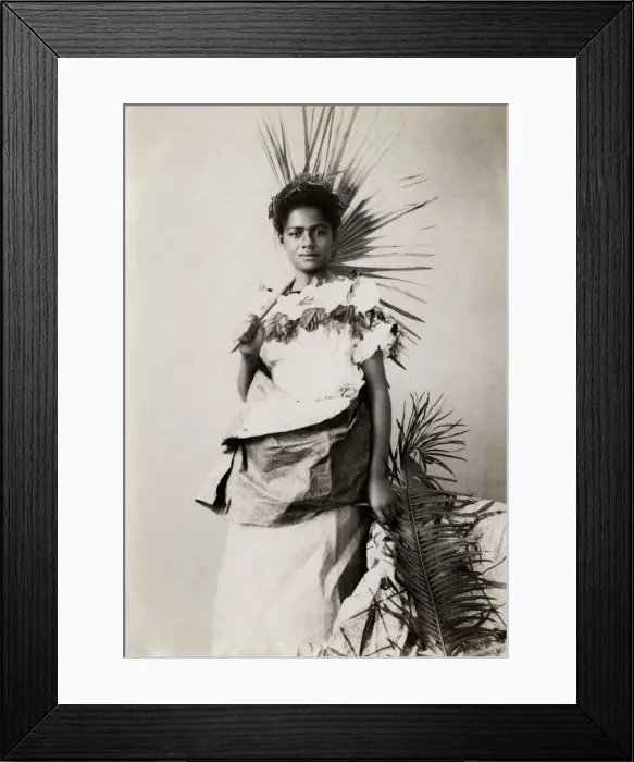 Framed Print : Pacific Islands, Oceania: portrait of a young woman Framed Print : Pacific Islands, Oceania: portrait of a young woman