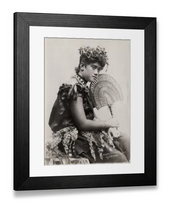 Framed Print : Pacific Islands, Oceania: portrait of a young woman Framed Print : Pacific Islands, Oceania: portrait of a young woman