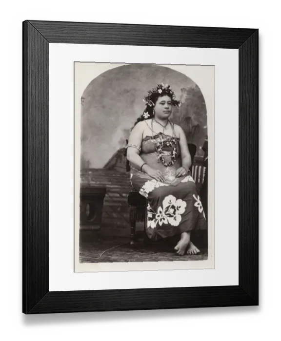 Framed Print : Pacific Islands, Oceania: portrait of a young woman Framed Print : Pacific Islands, Oceania: portrait of a young woman
