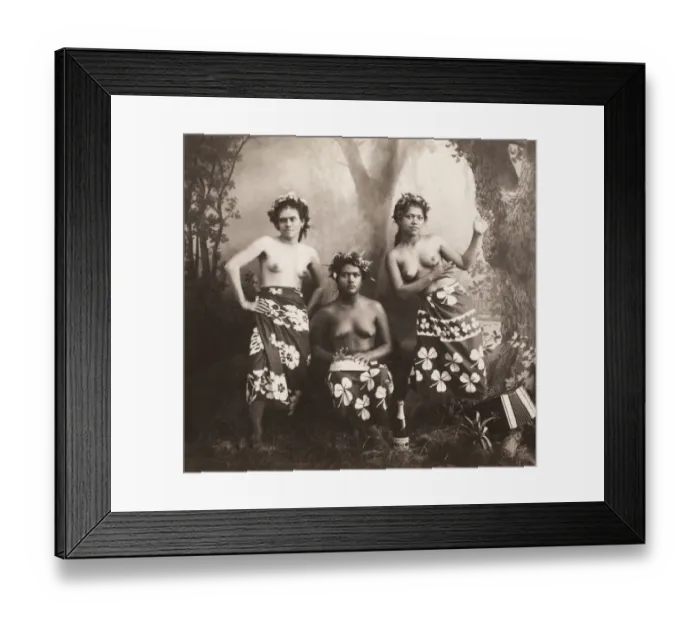 Framed Print : Pacific Islands, Oceania: portrait of young woman Framed Print : Pacific Islands, Oceania: portrait of young woman