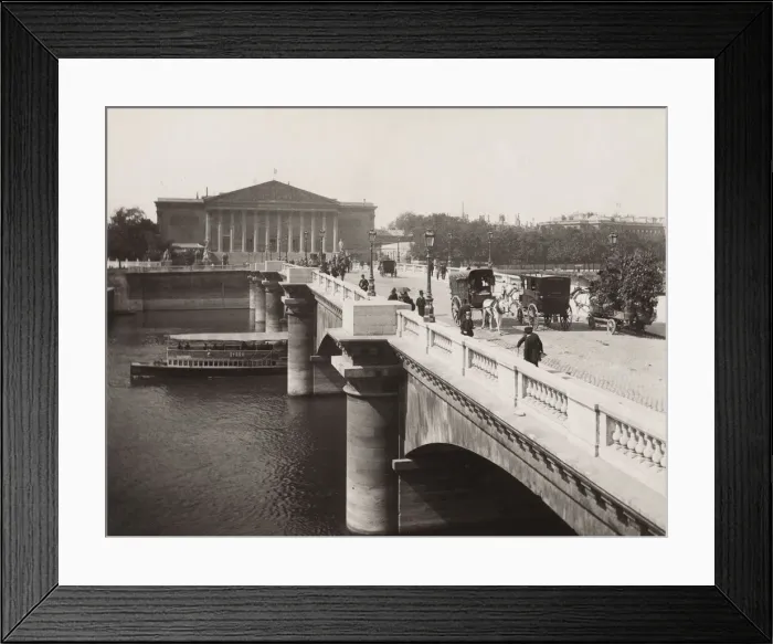 Framed Print : Pont de la Concorde and Chamber of Deputies, Paris France Framed Print : Pont de la Concorde and Chamber of Deputies, Paris France