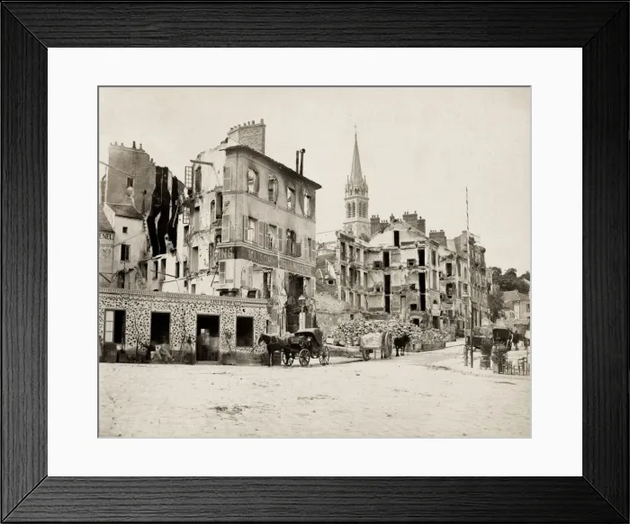 Framed Print : Ruins, Franco-Prussian War, 1871 Framed Print : Ruins, Franco-Prussian War, 1871