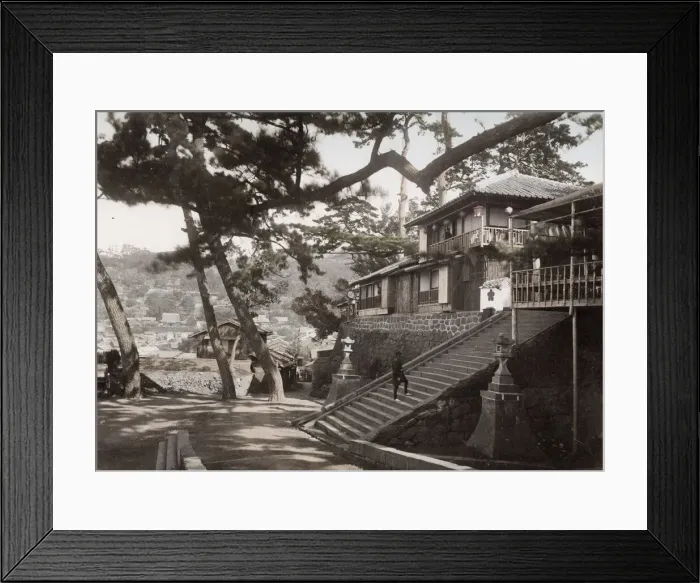 Framed Print : Meiji era Japan: Daitokuji Temple at Nagasaki Framed Print : Meiji era Japan: Daitokuji Temple at Nagasaki