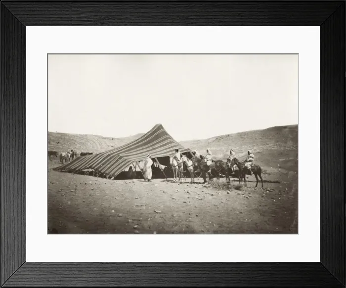 Framed Print : Bedouin camp in the desrt, North Africa, Algeria Framed Print : Bedouin camp in the desrt, North Africa, Algeria