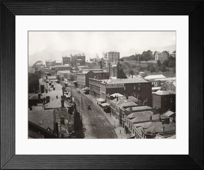 Framed Print : Street scene in Auckland New Zealand Framed Print : Street scene in Auckland New Zealand