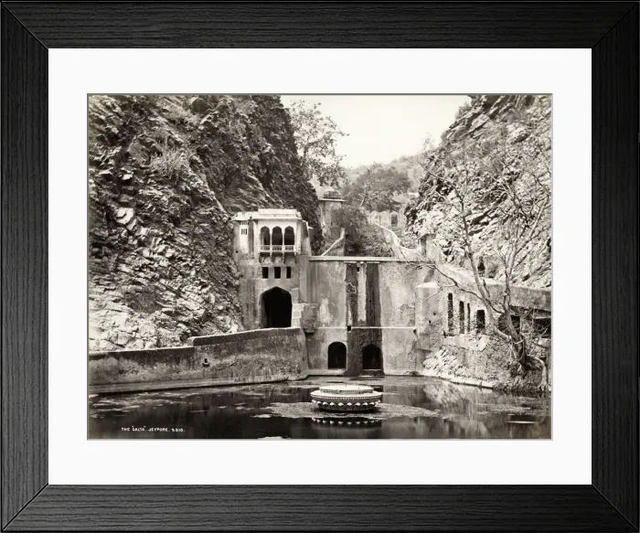 Framed Print : Galtaji, bathing pool, Jaipur, India Framed Print : Galtaji, bathing pool, Jaipur, India