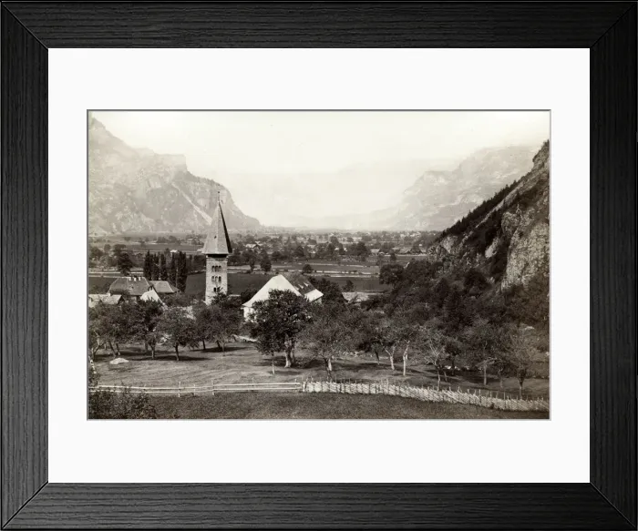 Framed Print : Valley view, Meiringen, Switzerland Framed Print : Valley view, Meiringen, Switzerland