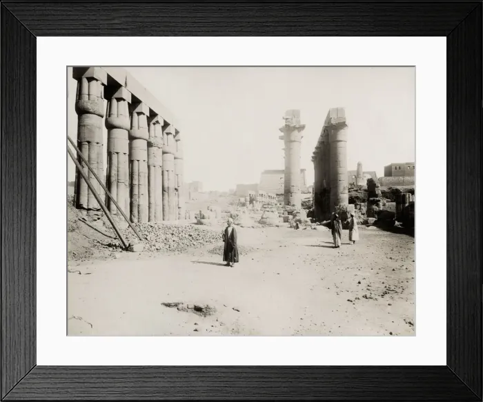 Framed Print : Ruins of the temple at Luxor, Egypt