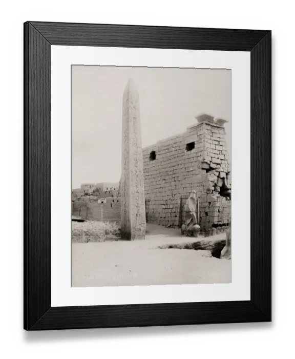 Framed Print : Obelisk and pylon, the Temple of Ramses, Luxor, Egypt Framed Print : Obelisk and pylon, the Temple of Ramses, Luxor, Egypt
