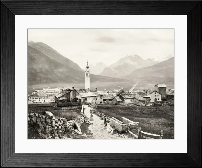 Framed Print : photograph: Samedan, canton of Grisons, Switzerland Framed Print : photograph: Samedan, canton of Grisons, Switzerland