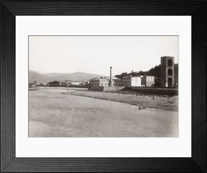 Framed Print : River Arno, Florence, Firsenze, Italy, c. 1890 s Framed Print : River Arno, Florence, Firsenze, Italy, c. 1890 s