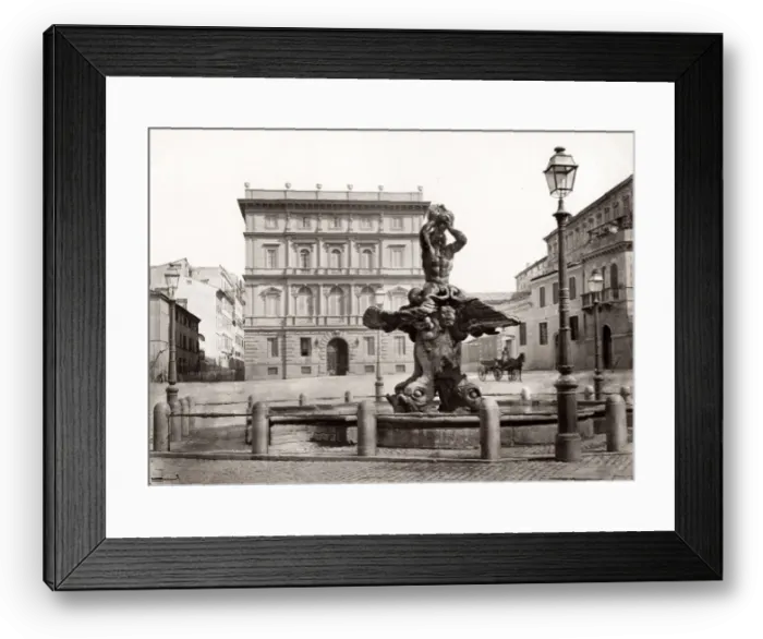 Framed Print : Fontana del Tritone, Triton Fountain, Rome, Italy Framed Print : Fontana del Tritone, Triton Fountain, Rome, Italy