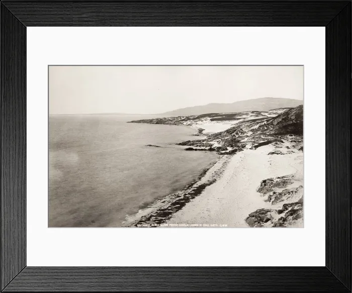 Framed Print : Benbecula. beach where Prince Charlie landed in 1745 Framed Print : Benbecula. beach where Prince Charlie landed in 1745