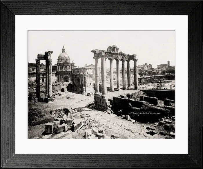 Framed Print : Roman ruins in the Forum, Rome, Italy Framed Print : Roman ruins in the Forum, Rome, Italy