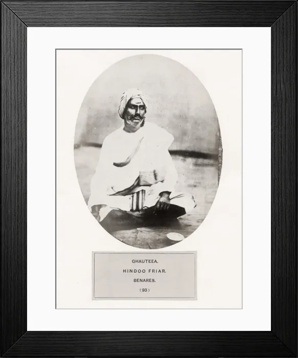 Framed Print : People of India: indigenous group - Ghauteea, Hindoo friar Framed Print : People of India: indigenous group - Ghauteea, Hindoo friar