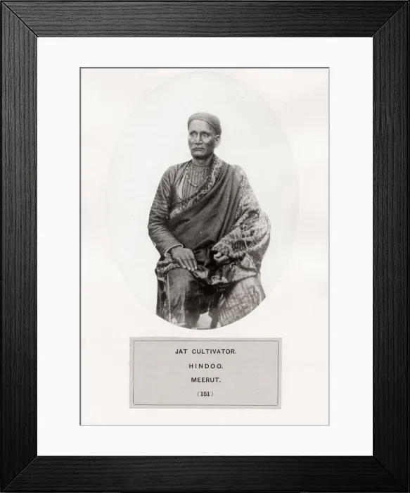Framed Print : People of India: indigenous group - Jat, Meerut Framed Print : People of India: indigenous group - Jat, Meerut