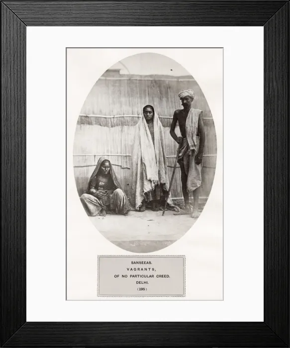 Framed Print : People of India: indigenous group - Sanseeas, vagrants Framed Print : People of India: indigenous group - Sanseeas, vagrants