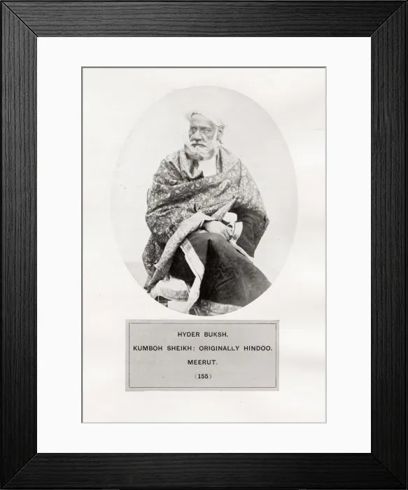 Framed Print : People of India: Hyder Buksh, Kumboh Sheikh Framed Print : People of India: Hyder Buksh, Kumboh Sheikh