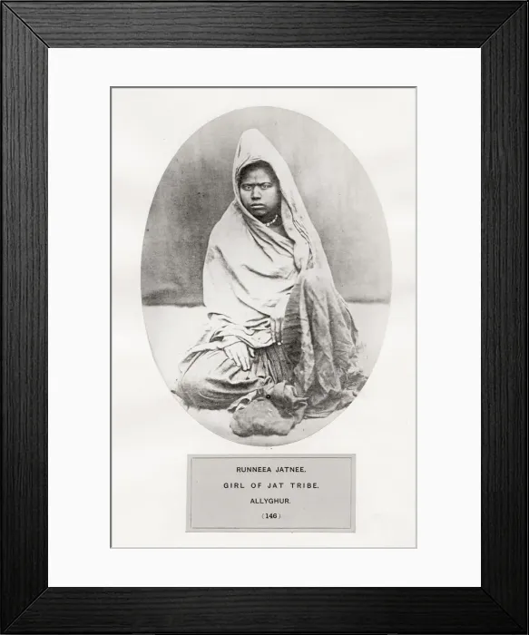 Framed Print : People of India: indigenous group