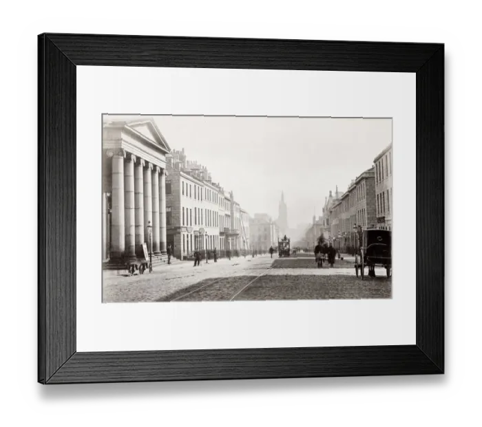 Framed Print : Union Street, Aberdeen, looking East, Scotland, c. 1880 s Framed Print : Union Street, Aberdeen, looking East, Scotland, c. 1880 s