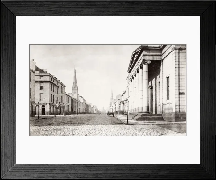 Framed Print : Union Street, Aberdeen, looking west, Scotland, c. 1880 s Framed Print : Union Street, Aberdeen, looking west, Scotland, c. 1880 s