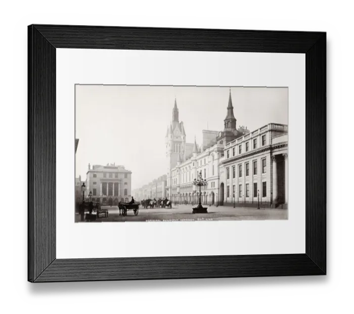 Framed Print : Municipal Buildings, Aberdeen, Scotland, c. 1880 s Framed Print : Municipal Buildings, Aberdeen, Scotland, c. 1880 s