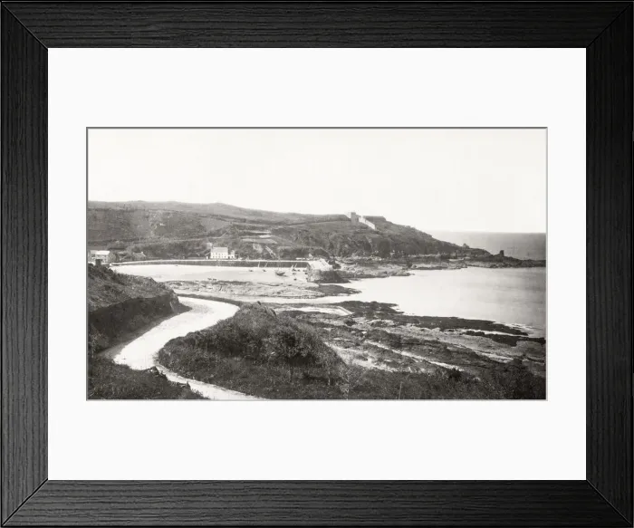 Framed Print : Beach and shore at Rozel Bay, Jersey, Channel Islands Framed Print : Beach and shore at Rozel Bay, Jersey, Channel Islands