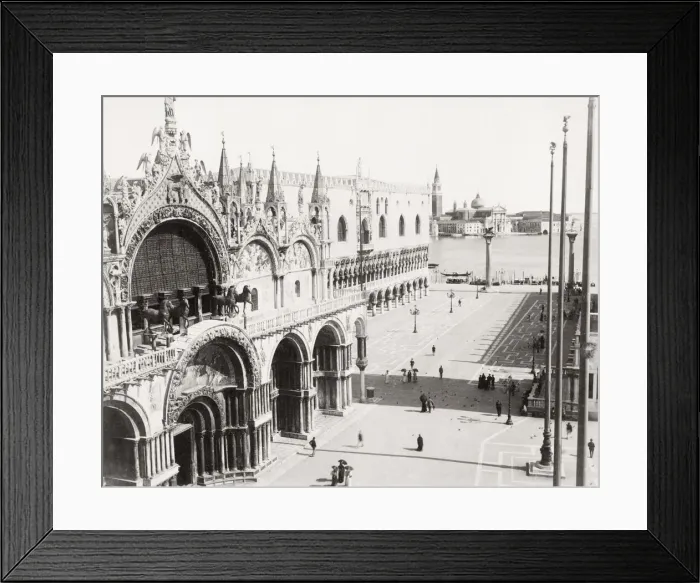 Framed Print : Piazetta and the facade of St. Marks Cathedral, Venice Framed Print : Piazetta and the facade of St. Marks Cathedral, Venice