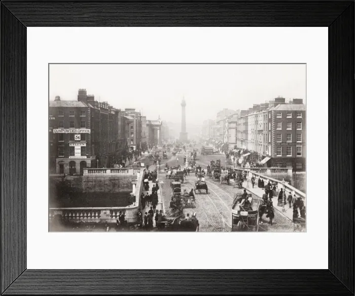Framed Print : Sackville Street, Dublin, now O Connell Street, Dublin Framed Print : Sackville Street, Dublin, now O Connell Street, Dublin