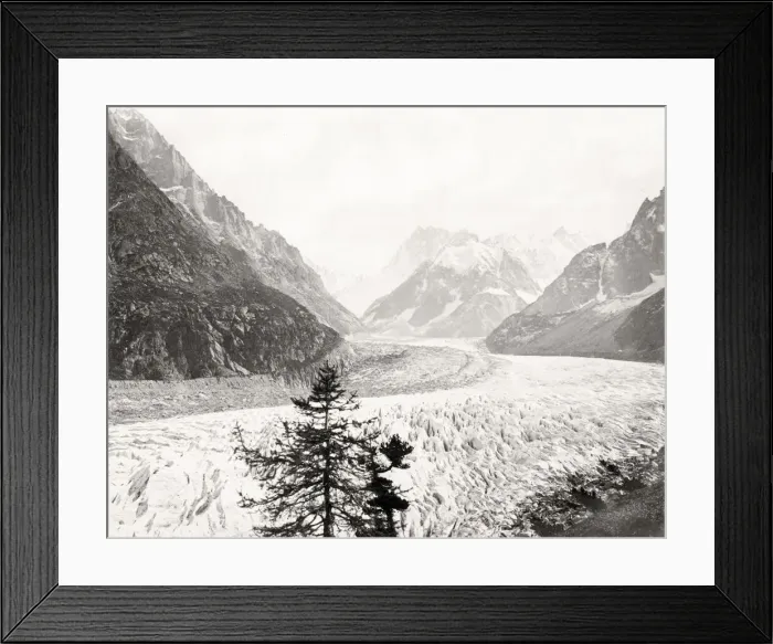 Framed Print : Mer de Glace, glacier, Chamonix, France, Alps Framed Print : Mer de Glace, glacier, Chamonix, France, Alps