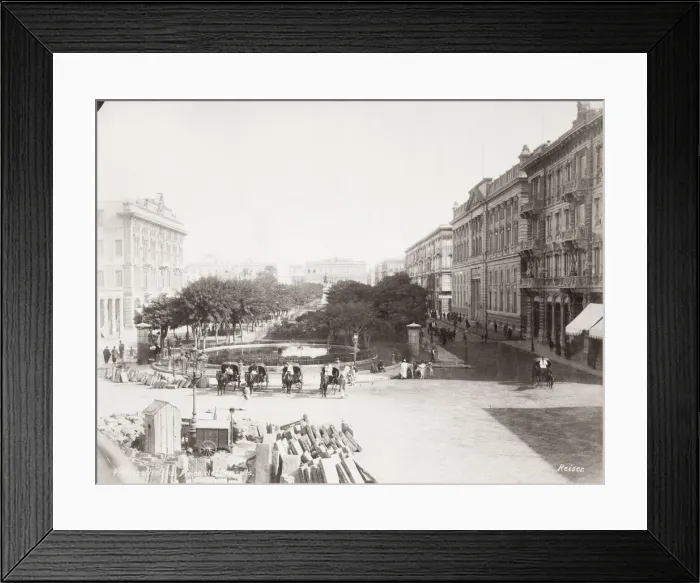 Framed Print : Place des Consuls, Alexandria Egypt, 1890 s Framed Print : Place des Consuls, Alexandria Egypt, 1890 s