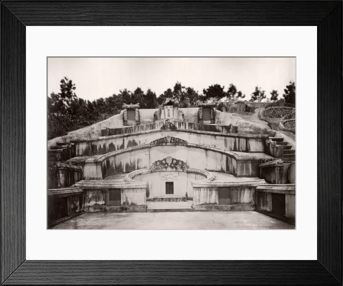 Framed Print : 19th century China - Chinese tombs, graves Framed Print : 19th century China - Chinese tombs, graves