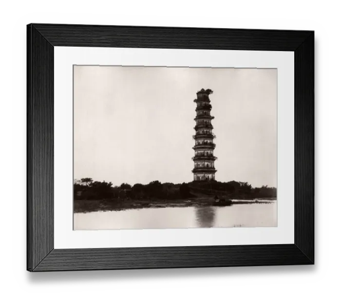Framed Print : China - pagoda on the Canton River, pearl river Framed Print : China - pagoda on the Canton River, pearl river