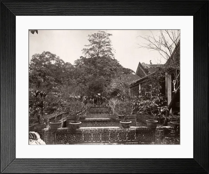 Framed Print : China - garden in Canton Guangzhou Framed Print : China - garden in Canton Guangzhou