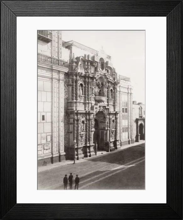 Framed Print : Street scene in Lima Peru Framed Print : Street scene in Lima Peru