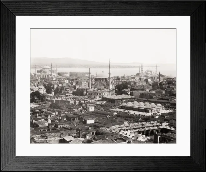 Framed Print : Constantinople, Istanbul, Turkey, towards the Boshporous Framed Print : Constantinople, Istanbul, Turkey, towards the Boshporous