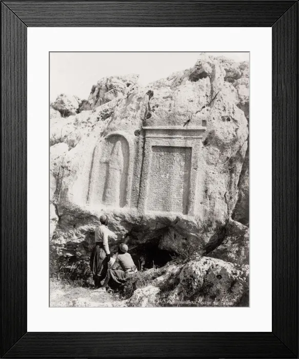 Framed Print : The commemorative stelae of Nahr el-Lebanon, near Beirut Framed Print : The commemorative stelae of Nahr el-Lebanon, near Beirut