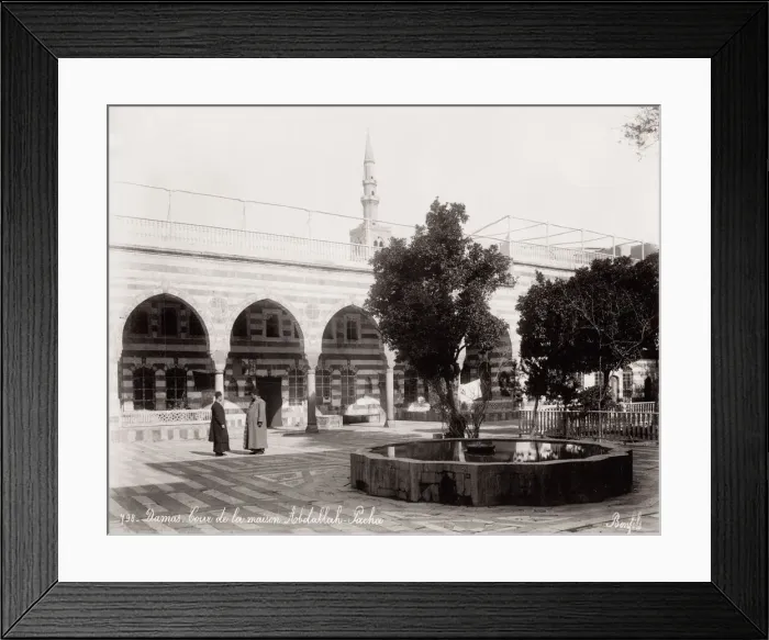 Framed Print : Courtyard, house of Abdullah Pasha, Damascus, Syria Framed Print : Courtyard, house of Abdullah Pasha, Damascus, Syria
