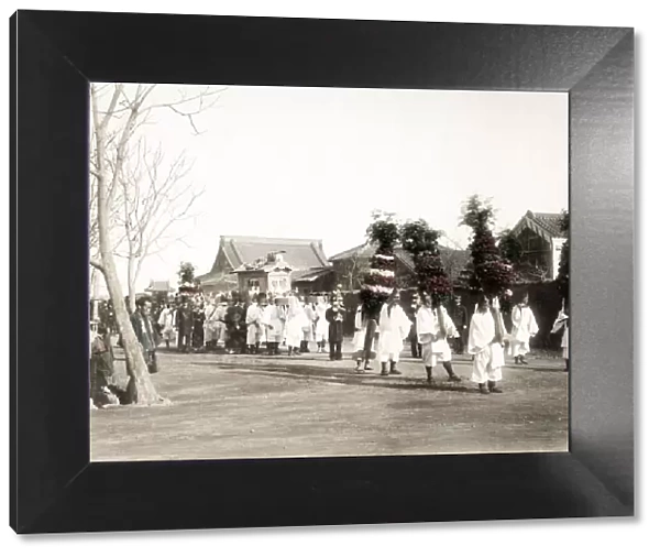 c. 1880s Japan - funeral procession