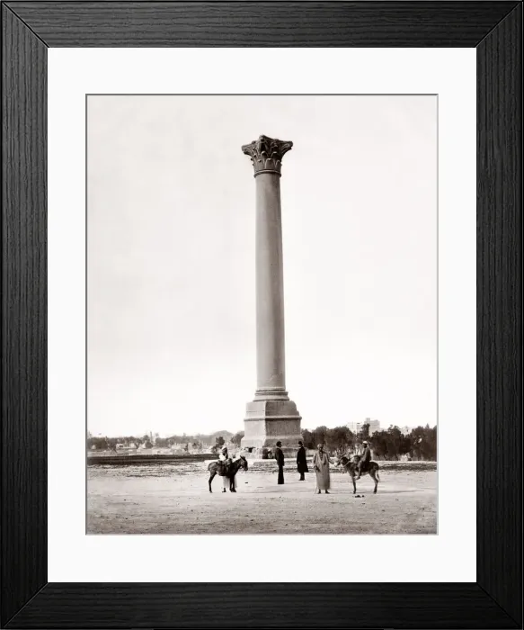 Framed Print : Pompeys Pillar, Roman column in Alexandria, Egypt Framed Print : Pompeys Pillar, Roman column in Alexandria, Egypt