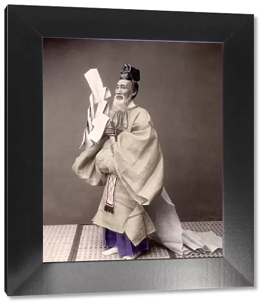c. 1880s Japan - Shinto priest