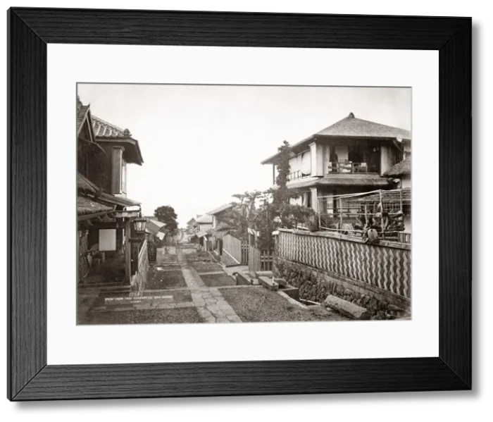 Framed Print : View towards the sea, Atami, Japan, c. 1880s