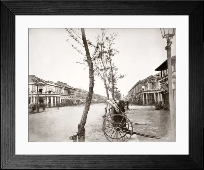 Framed Print : Main street, Ginza, Tokyo, Japan, c. 1870s Framed Print : Main street, Ginza, Tokyo, Japan, c. 1870s