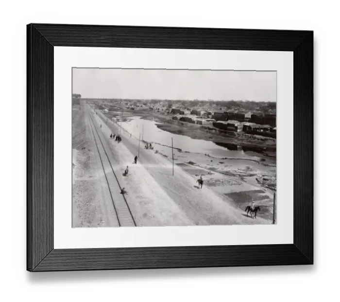 Framed Print : Train tracks, Peking, Beijing, China, c. 1900 Framed Print : Train tracks, Peking, Beijing, China, c. 1900