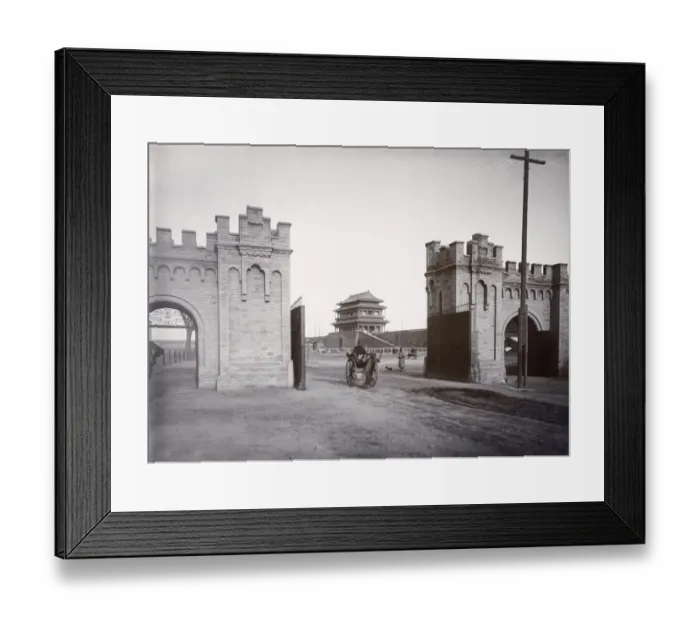 Framed Print : Gate at the entrance to the Legation Quarter, Peking, Beijing, China c. 1900 Framed Print : Gate at the entrance to the Legation Quarter, Peking, Beijing, China c. 1900