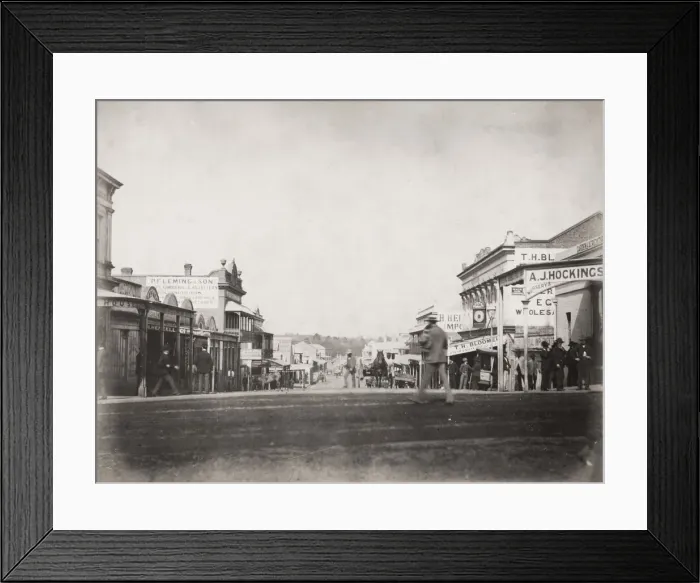 Framed Print : Albert Street, Brisbane, Australia, 1880 s Framed Print : Albert Street, Brisbane, Australia, 1880 s