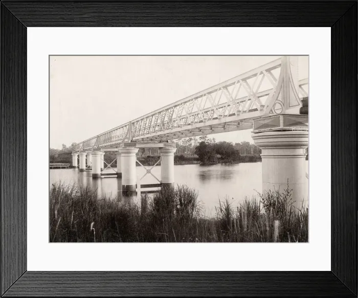 Framed Print : Railway bridge, Beenleigh to Southport, Queensland, Australia Framed Print : Railway bridge, Beenleigh to Southport, Queensland, Australia