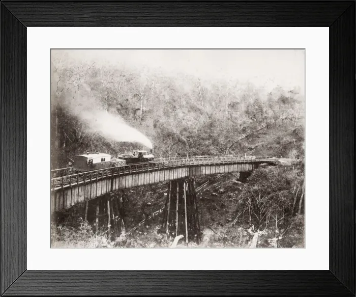 Framed Print : Main range, South and West Railway, Queensland, Australia